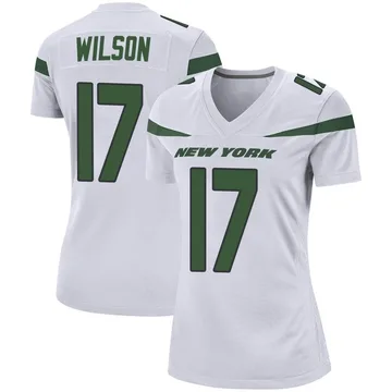 Men's Garrett Wilson #17 "New York Jets" Stitched Jersey  White