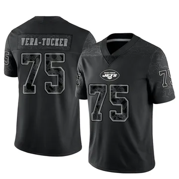 NEW YORK JETS ALIJAH VERA-TUCKER JERSEY #75 White ON-FIELD Large