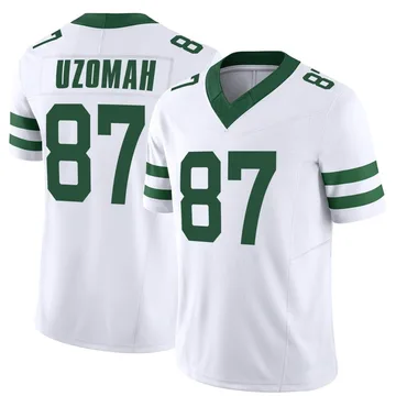 New York Jets C.J. Uzomah 87 Game Player Jersey - Spotlight White Jersey -  Bluefink