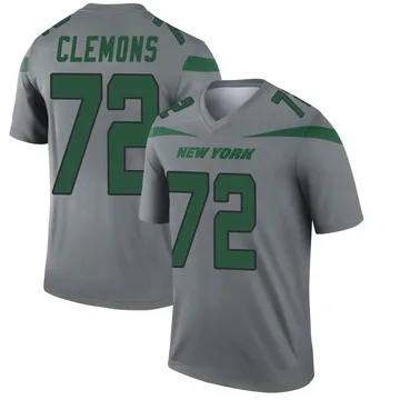 Youth Nike New York Jets Micheal Clemons Gray Inverted Jersey - Legend