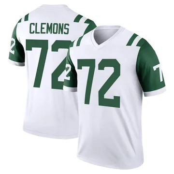 Youth Nike New York Jets Micheal Clemons White Classic Alternate Jersey - Legend